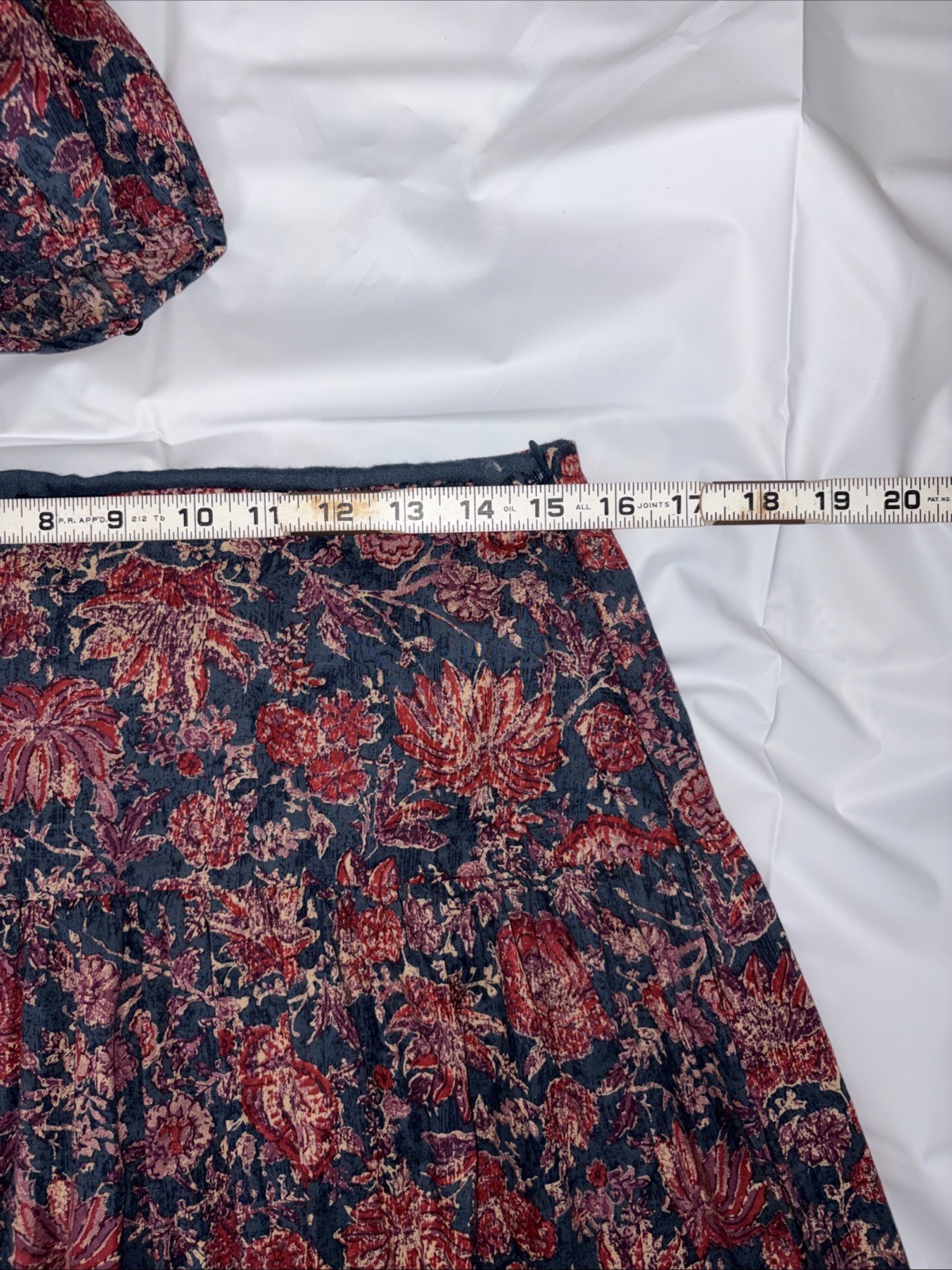 Vintage Ralph Lauren 100% Cotton Floral Country Western Shirt Sz XL Skirt Sz 8
