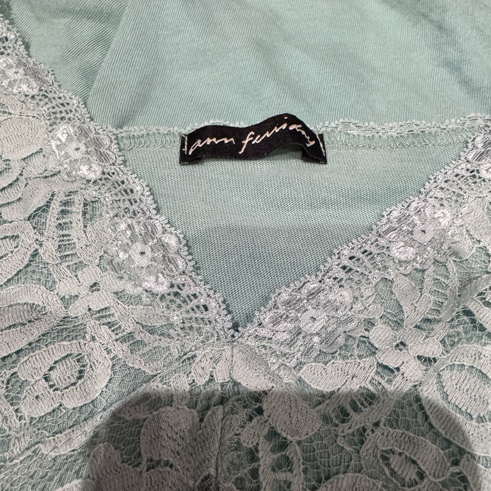 Vintage Stock Ann Ferriday Cotton, Lace Fairy Sexy Corset Cami M