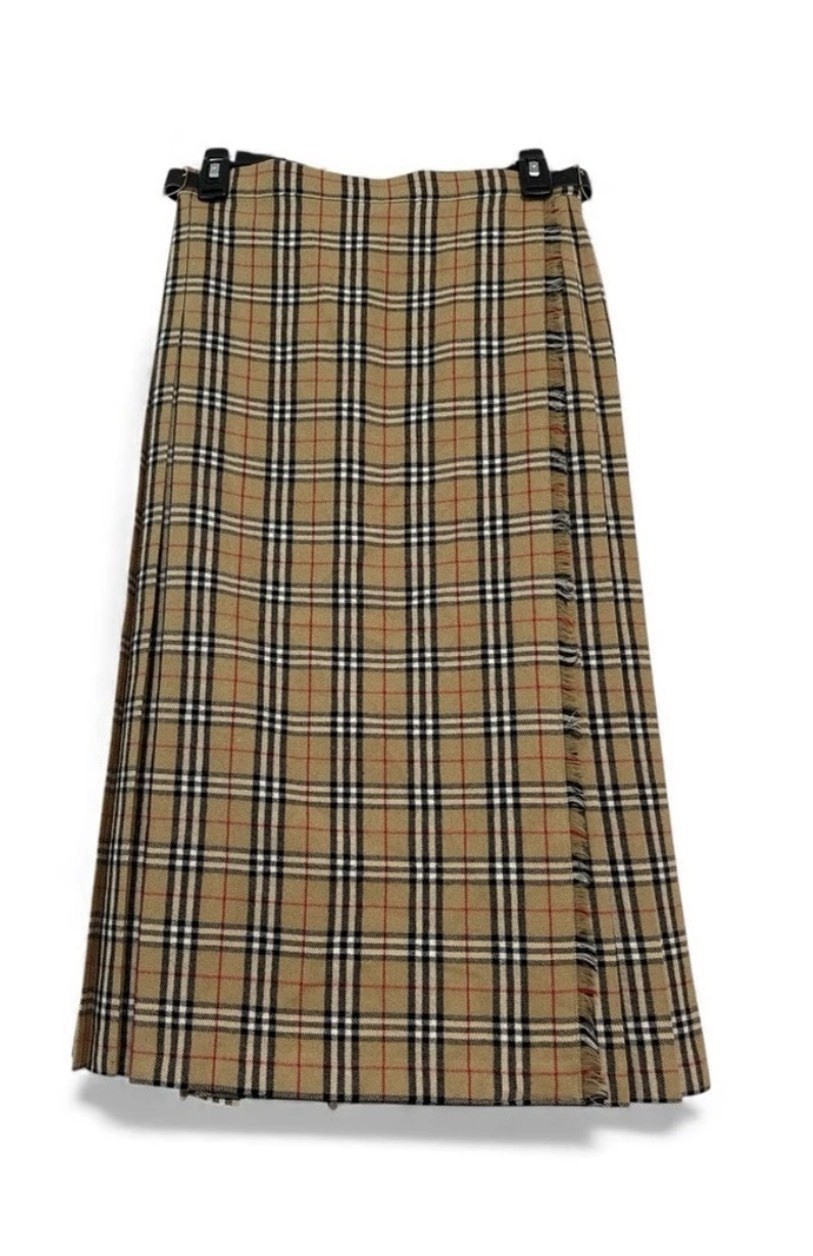 Vintage Women’s UK Made Nova Check Wool Cape Coat Skirt Suit UK14/US12
