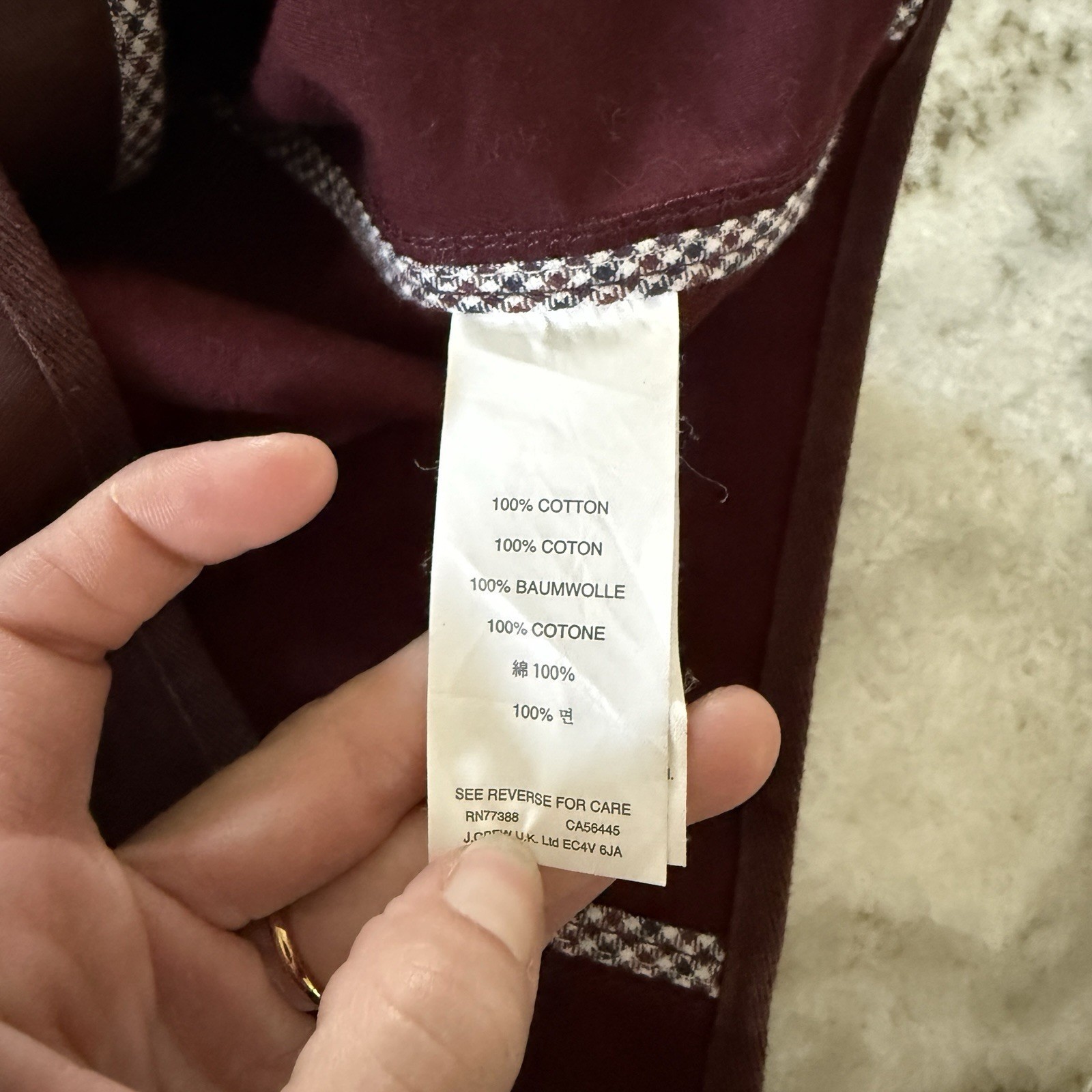 J. CREW Steampunk Coat S Burgundy Shiny Nylon Canvas Military Army Jacket
