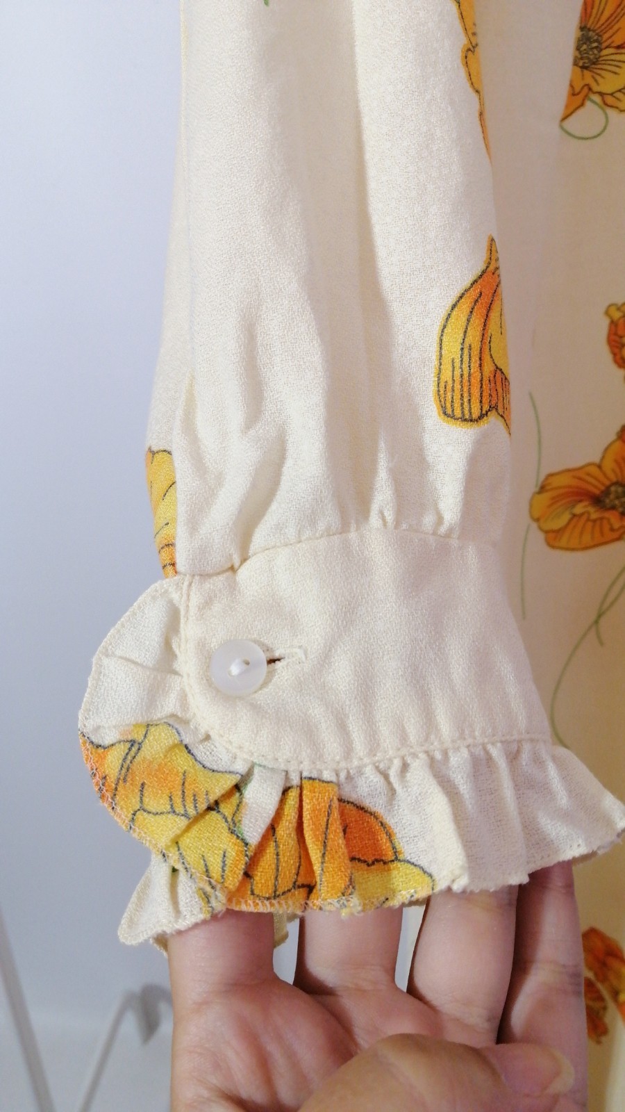 Vintage 70’/ ’80 Beldona Floral House Dress Lounge Gown Modal Cotton EU 40