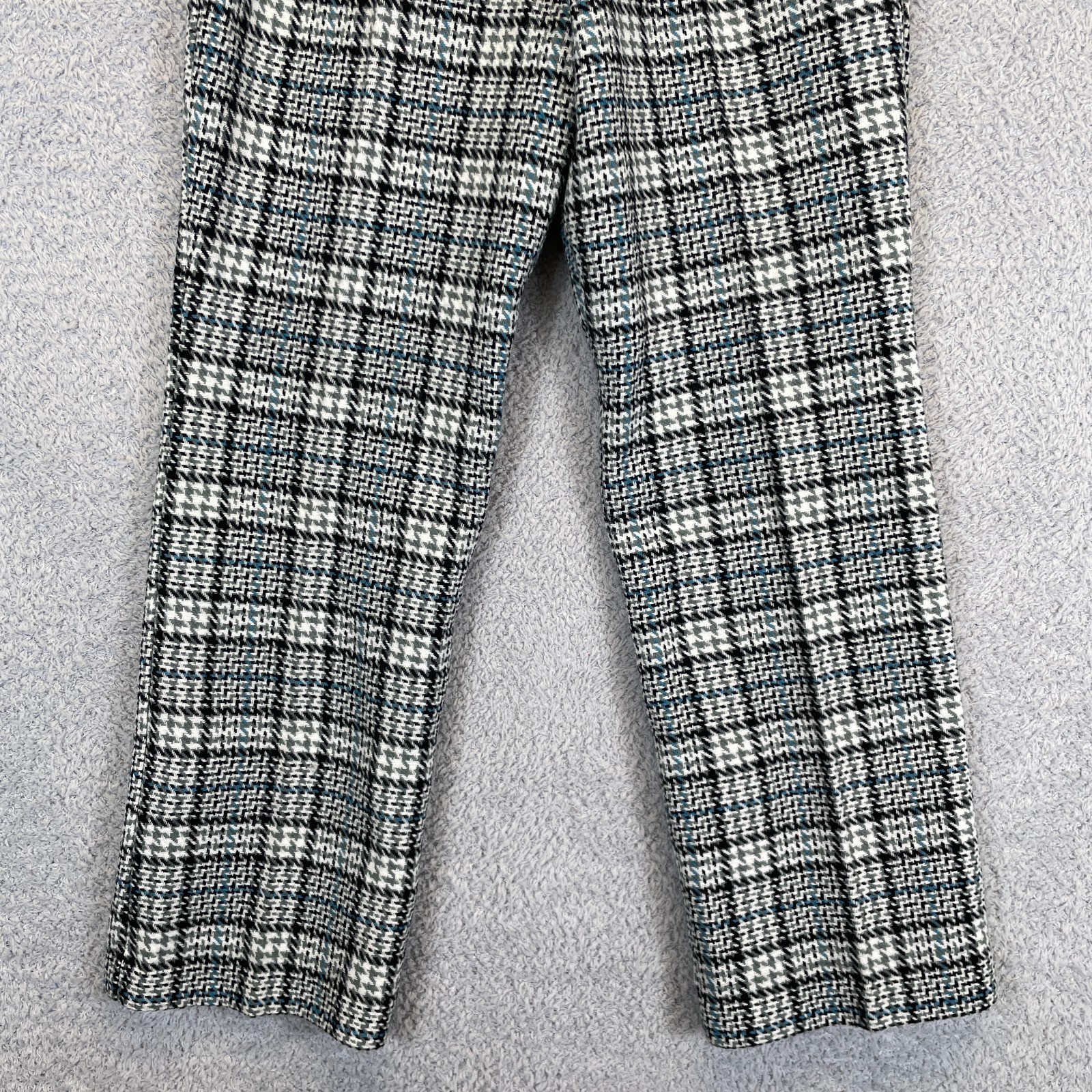 Vintage 70s Preppy Retro Prince of Wales Check Glen Plaid Pants 26″x31″ Japan