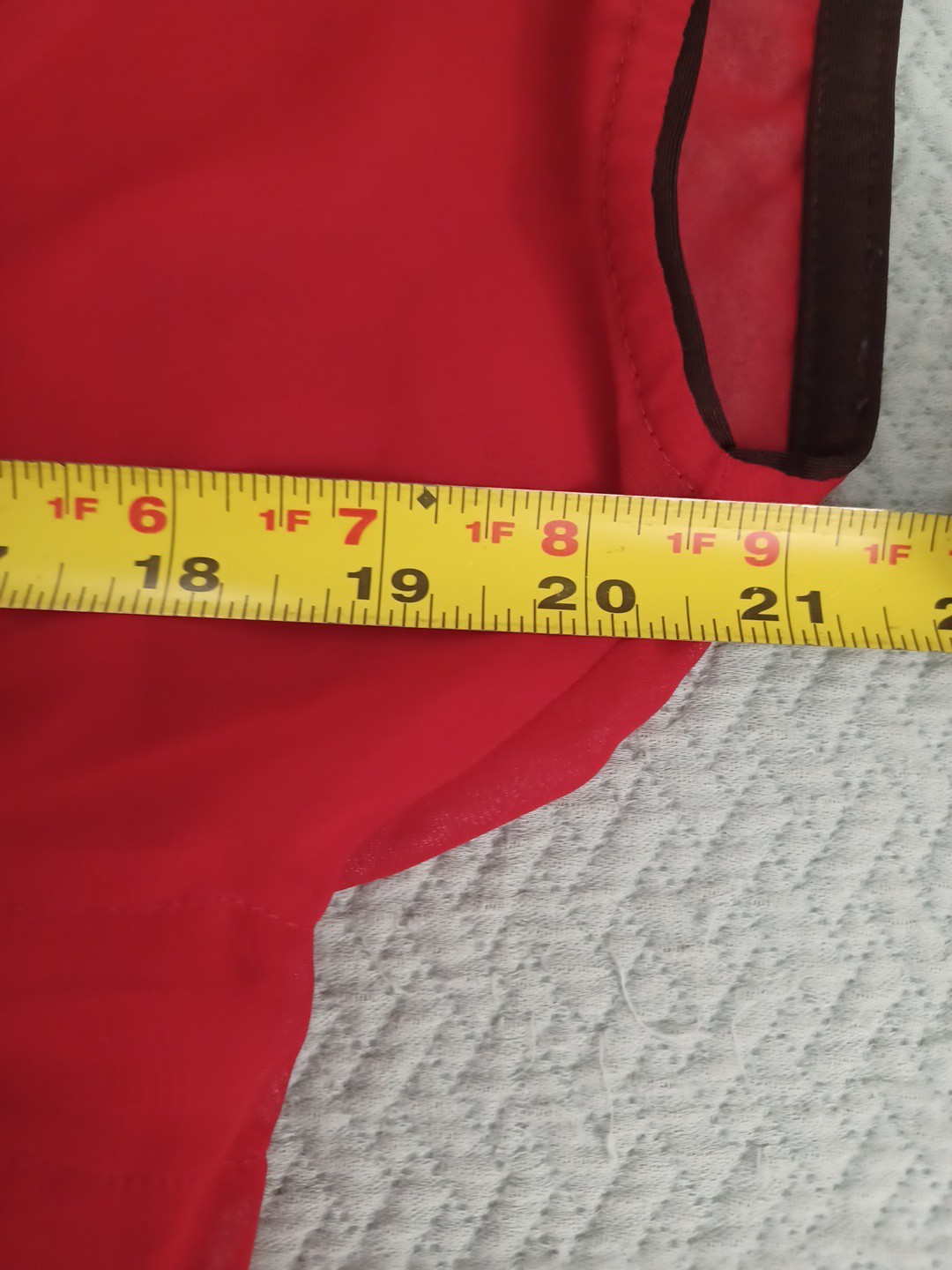 Vintage Deep V Y2K Sheer Red Babydoll Mini Dress Tunic Sz L Fairy Grunge Baroque