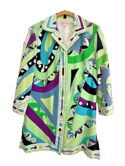 Vintage 60’s Emilio Pucci Lined Shirt Velvet Made in Italy for Lord & Taylor