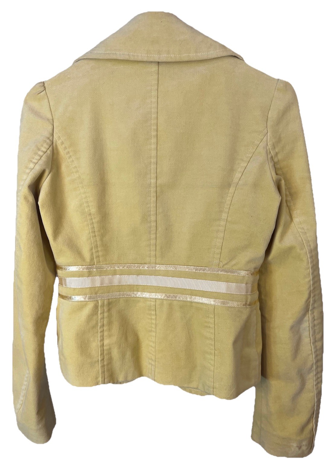 Chloe Influx Vtg 70’s Ready To Wear Lgt Yellow Cotton Velveteen Jacket S