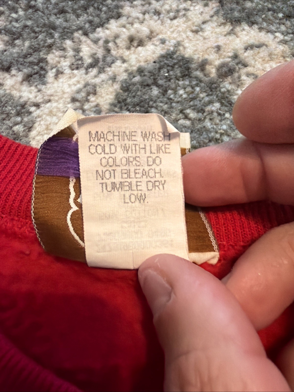 Vintage 1980s Women’s Christmas Holiday Red Sweatshirt M Peanut Butter & Jelly