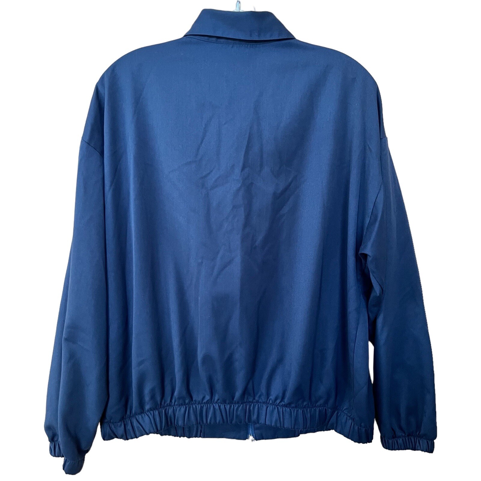Sarah Bryson Womens Large Golf Jacket Blue Full Zip Active Country Club Vintage