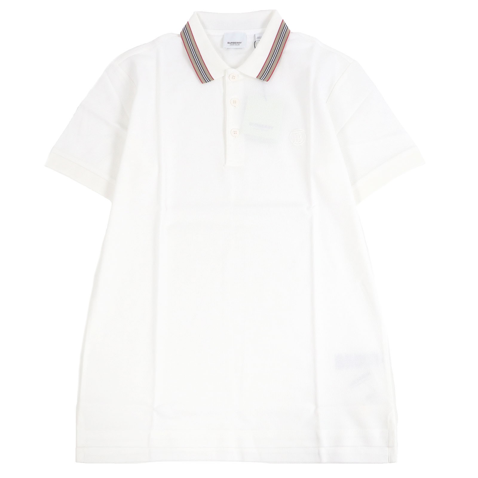 Burberry TB logo embroidery cotton polo shirt – DUTY FREE