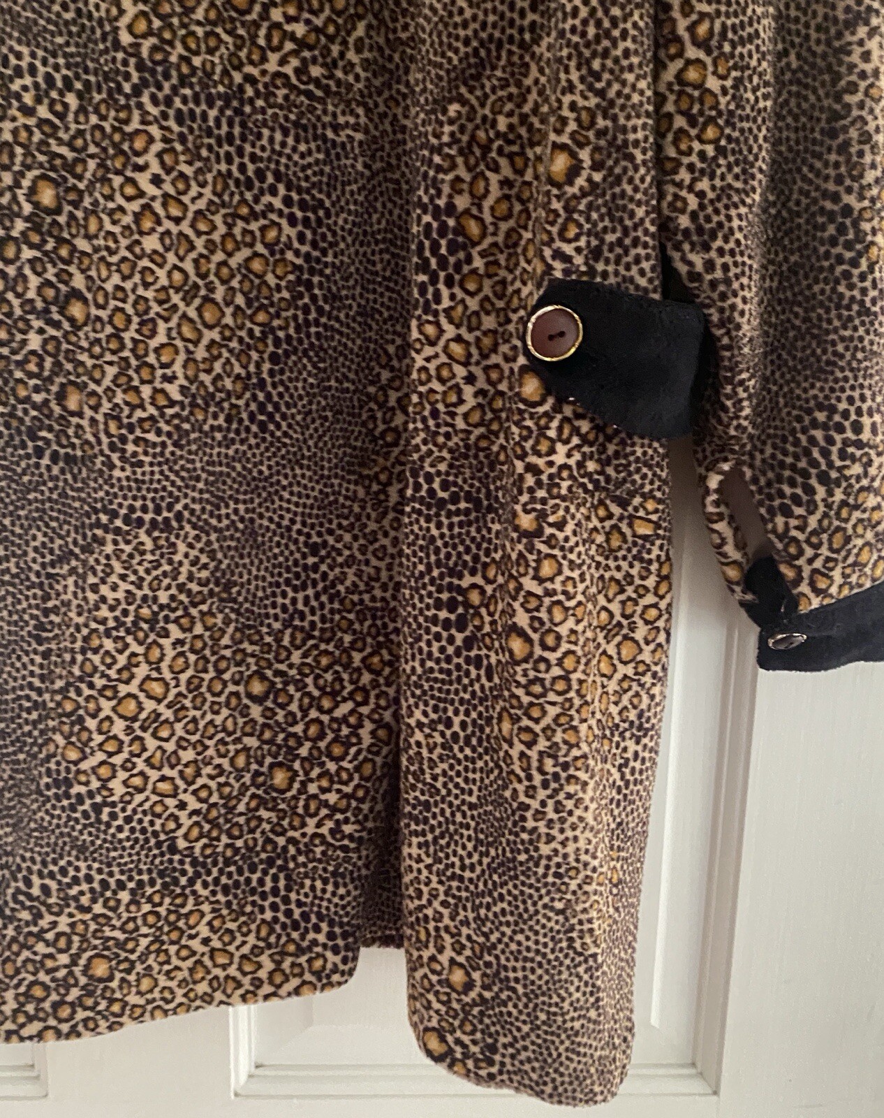 Vintage animal print swing oversized coat jacket soft L-XL perfect condition