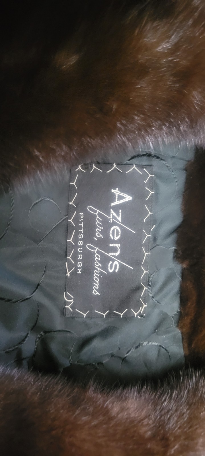 Azen Furs Of Pittsburgh Mink And Persian Lamb Vintage Custom Coat