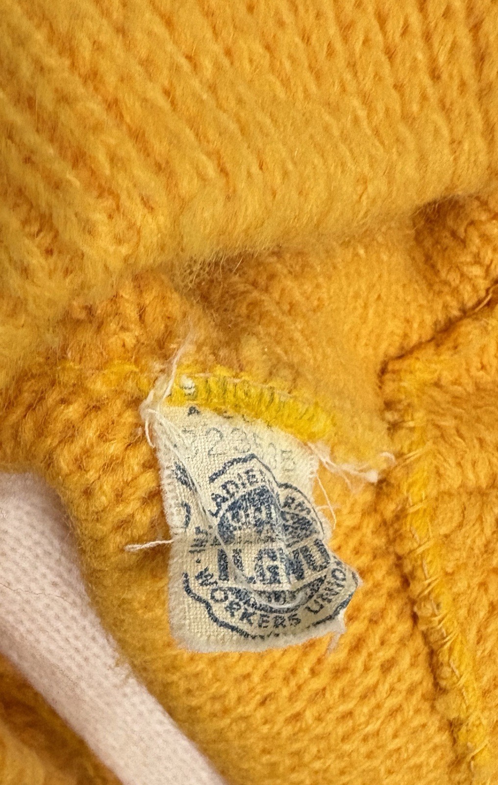 Vintage Bobbie Brooks Sweater Vest Yellow White Block Pattern Women’s Size S / M