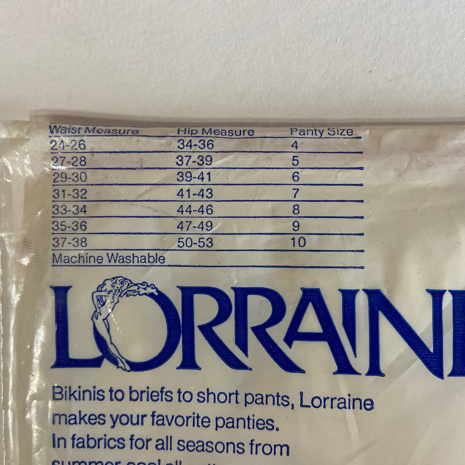 Lorraine Vintage 1751 Nylon Brief Sz. 4 Opaque Nylon NOS