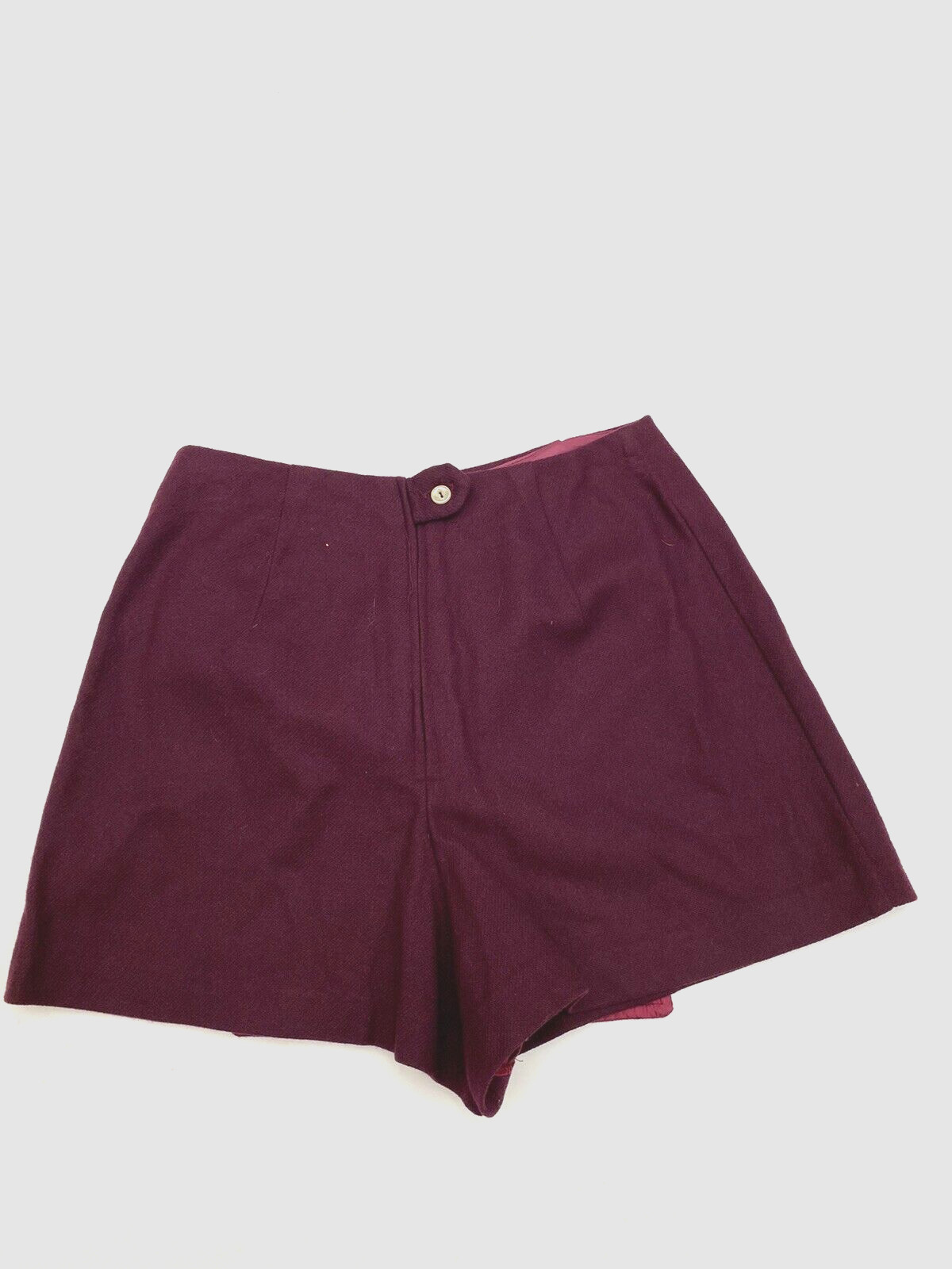 Vintage Bobbie Brooks culottes skirt Burgandy Colored USA made, 26″ size 8