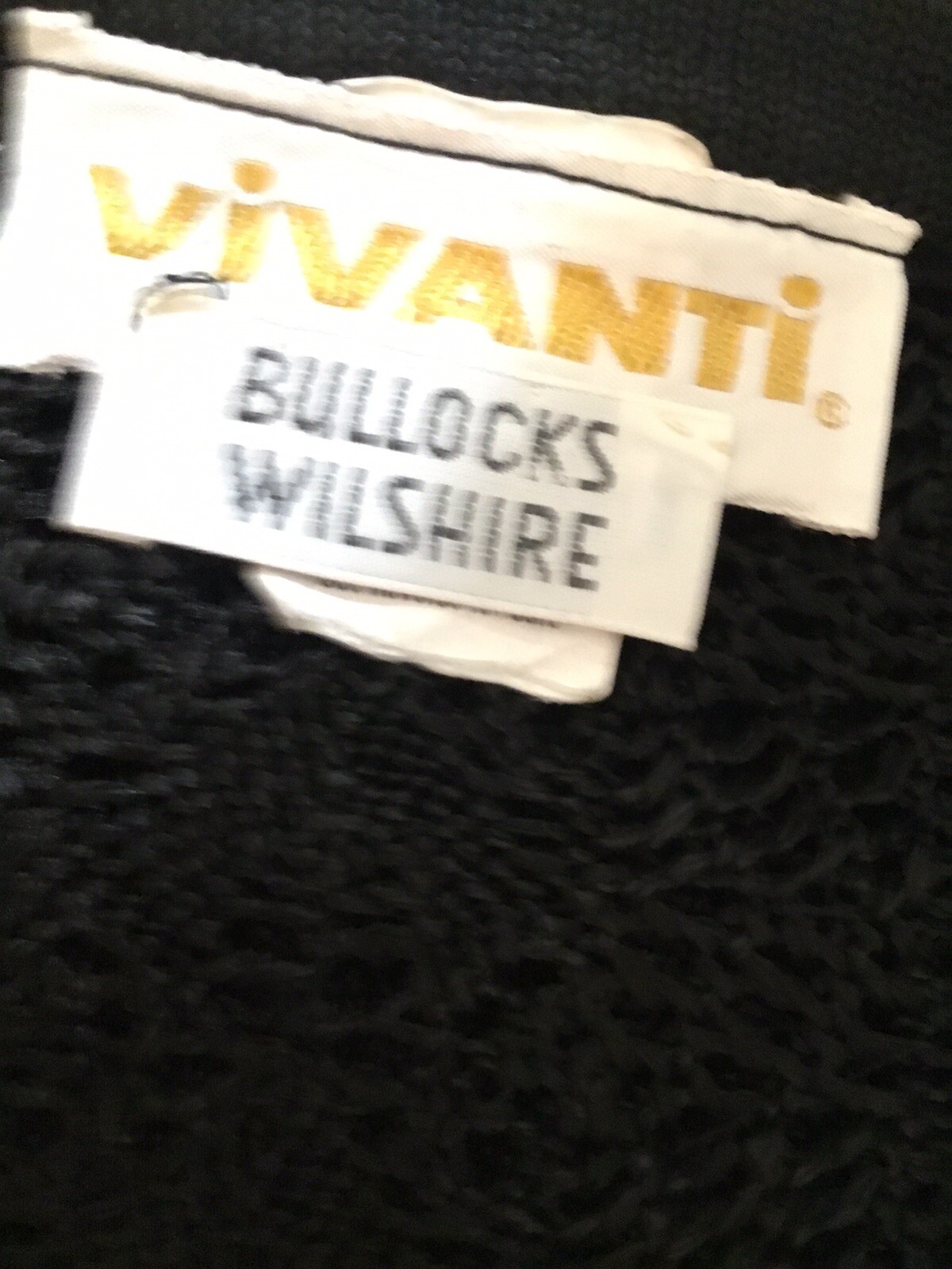 VTG 80s Vivanti Bullocks Wiltshire Black Cardigan Sweater Vintage 8