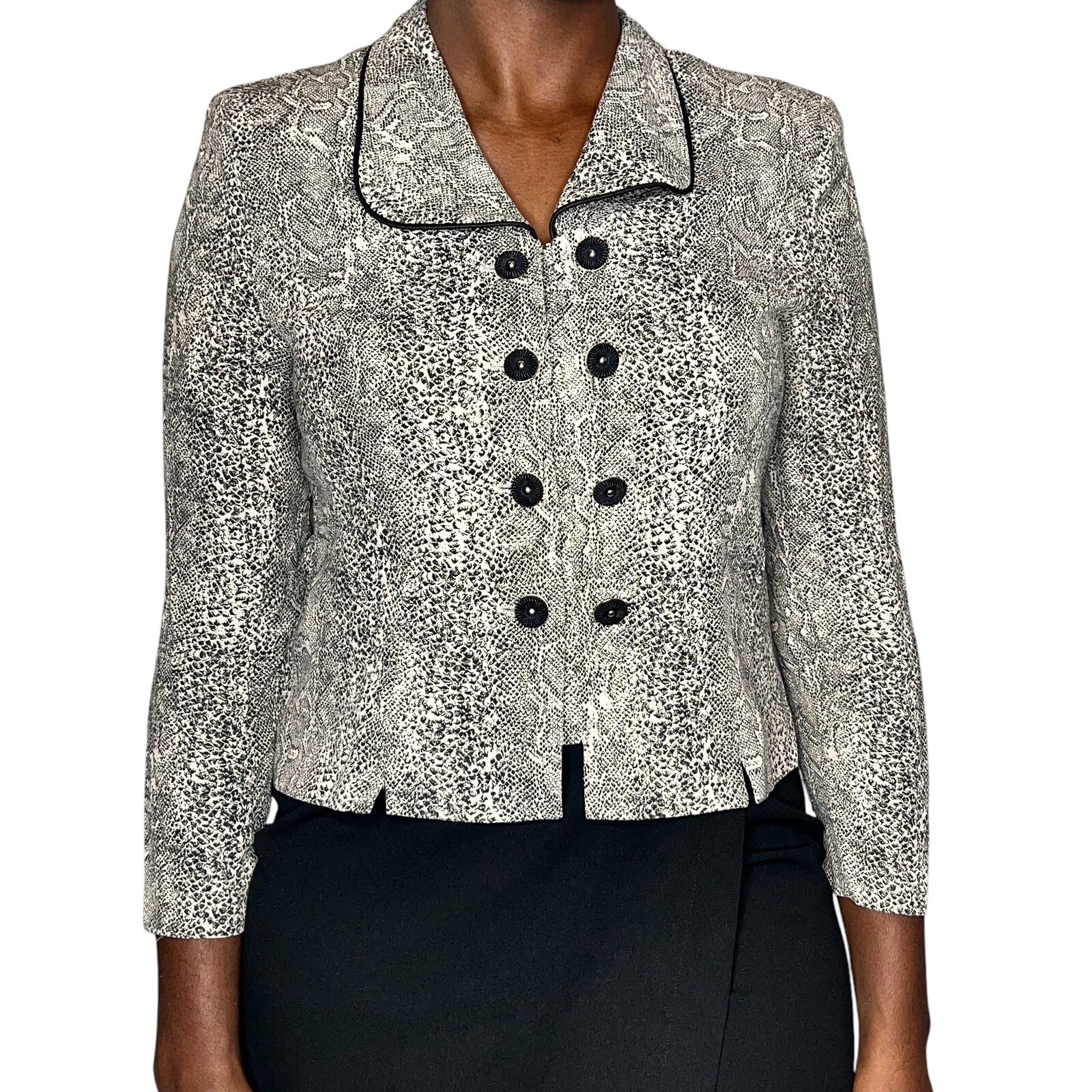 Vintage Women Formal Long Sleeve Button Up Collar Blouse