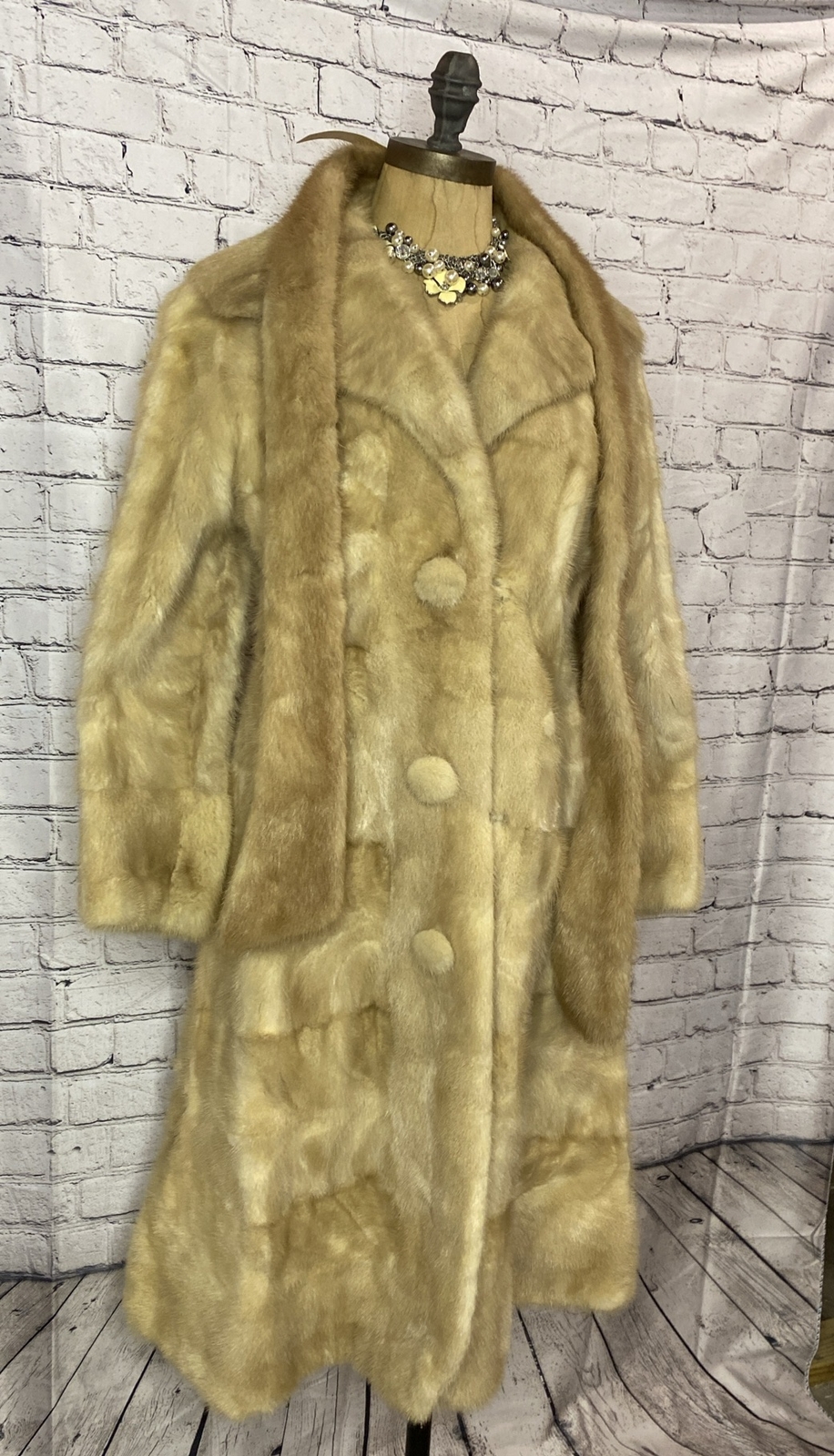 Vtg Fur Coat By GEORGE M. TRAHOS Fur House Athens Greece