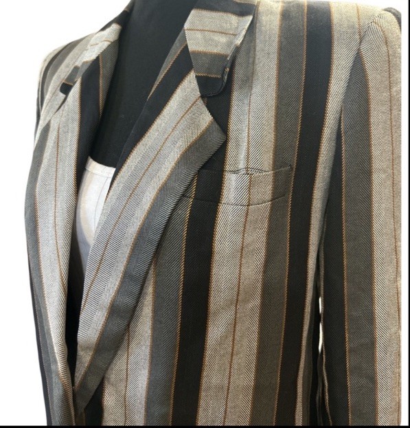 VINTAGE! 1980S STIRLING COOPER STRIPED BLAZER! EXCELLENT CONDITION! *RARE*