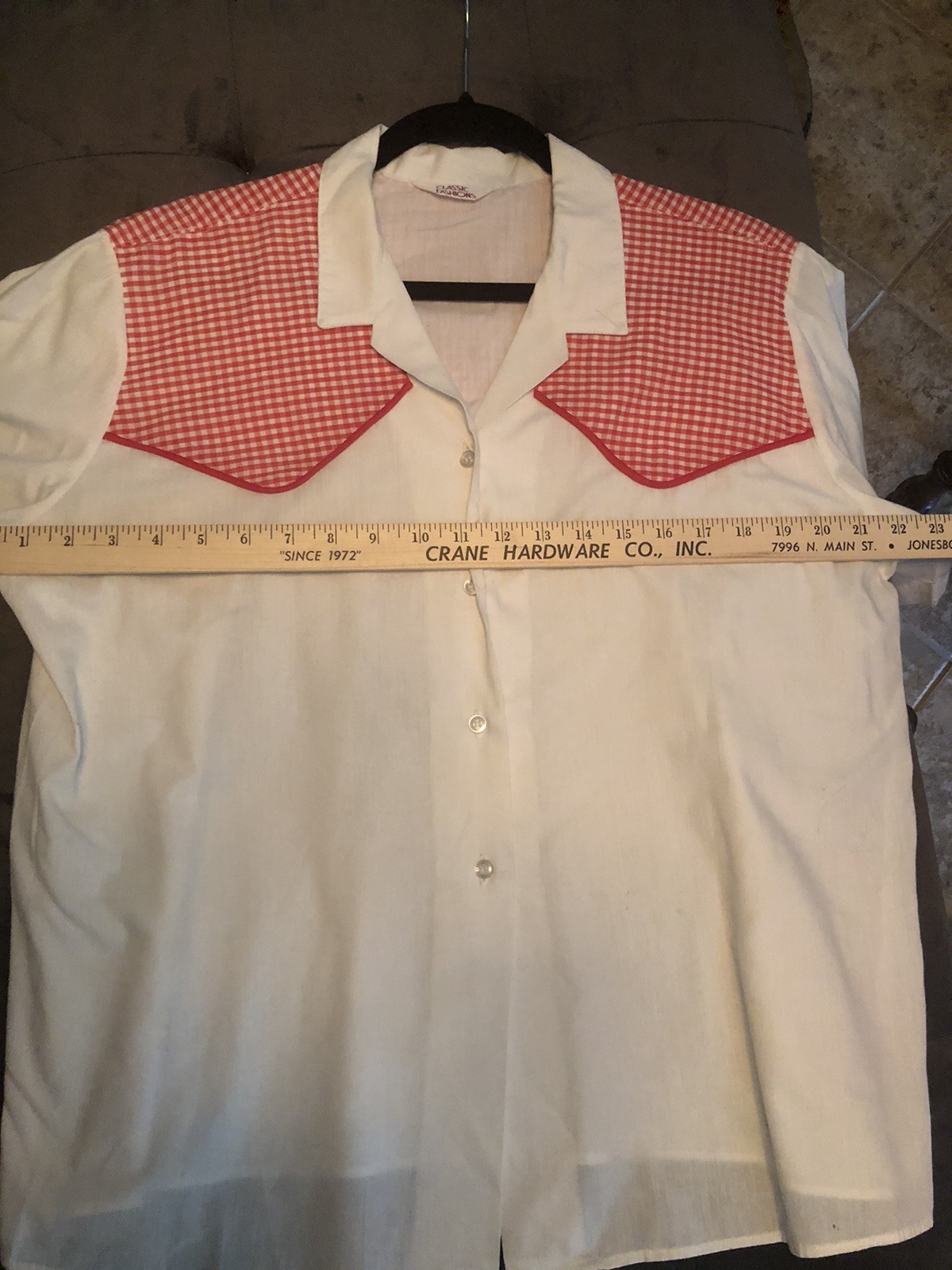 Vtg 70’s Red White Blue Summer Holiday Blouse/Tops Bundle Of Five~Assorted Sizes