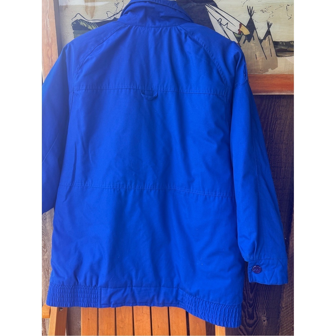 Vintage ClipperMist Londontown Corp. Quilted Jacket Cobalt Blue L