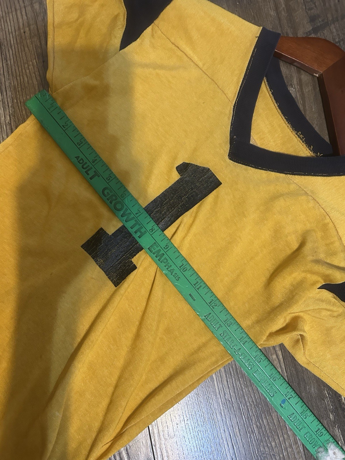 Vintage 1950’s Jersey Women’s Yellow Wringer Short Sleeve