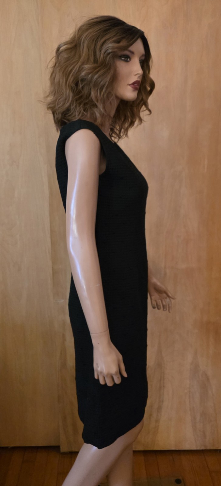 WOMEN’S VINTAGE 50’S/60’S BLACK TEXTURED DRESS SUIT ~ Refer To Measurements
