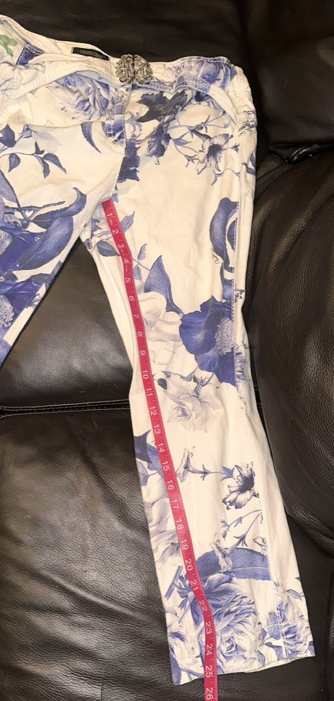 vintage Y2K Roberto Cavalli Capri jeans size 44 rhinestone