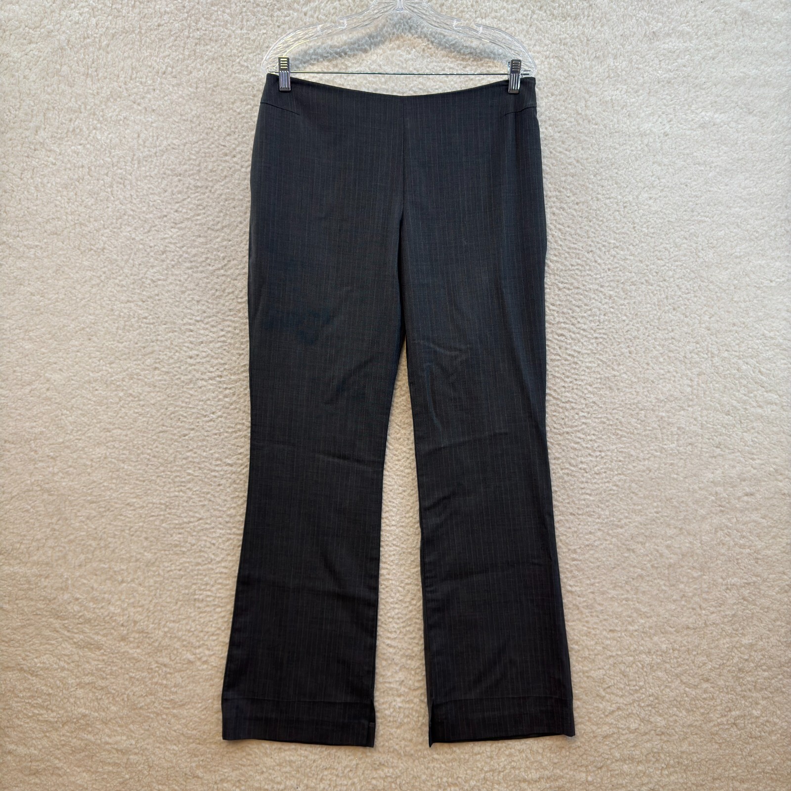 Y2K Vintage Gap Trousers Dress Pants 12 14 30 32 Grey Pinstripe Corpcore Office