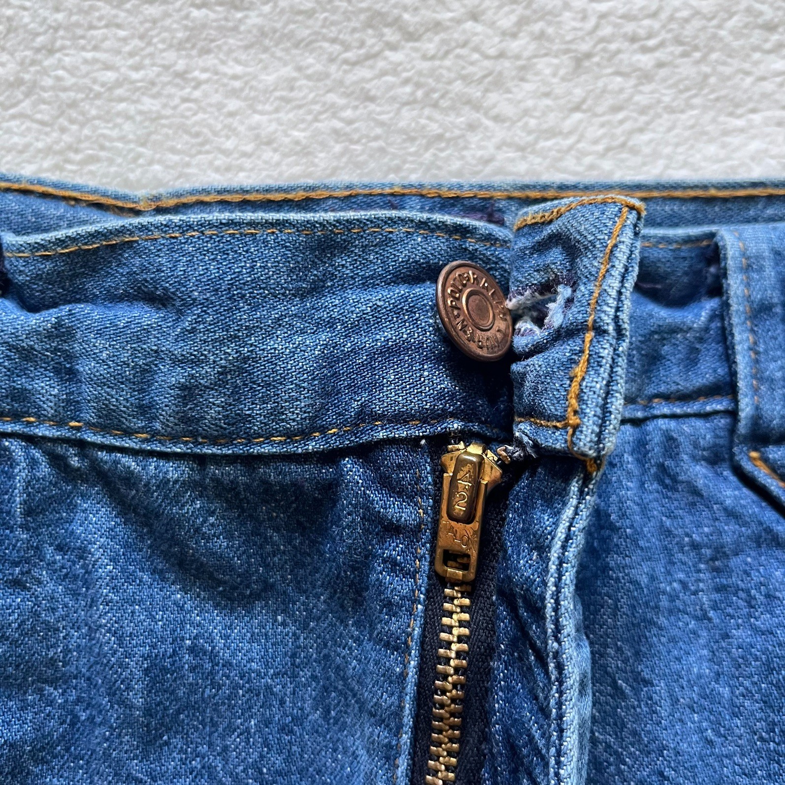 70s Vintage Ralph Lauren Polo Western Wear Denim Jean Skirt Size 8 26″ Waist