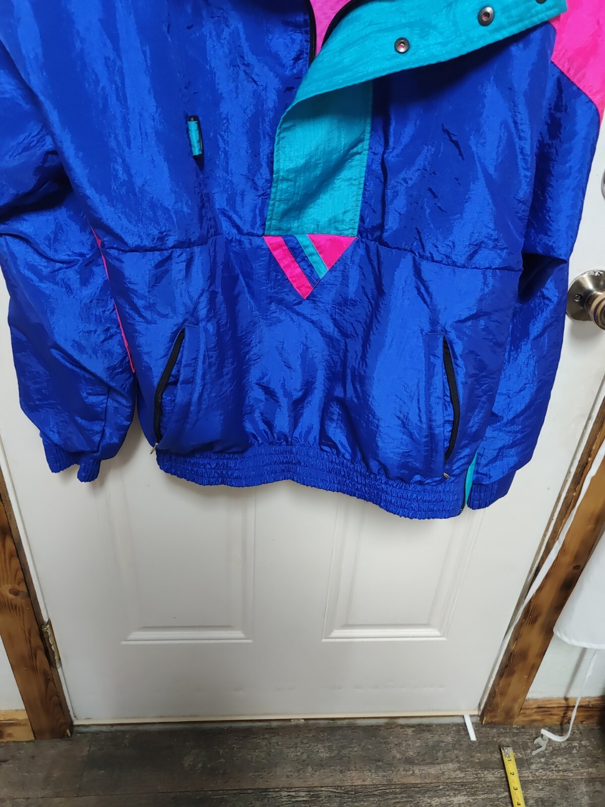 VTG Colorblock Windbreaker Pullover Medium SUNBUSTER Jacket Nylon Retro 1980s