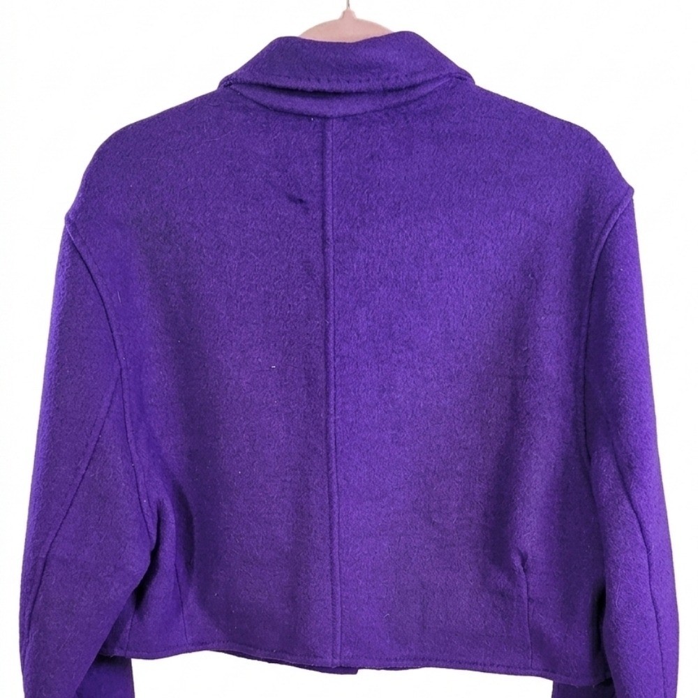 House of Harlow 1960 Retro Purple Wool Jacket Coat Sz XS