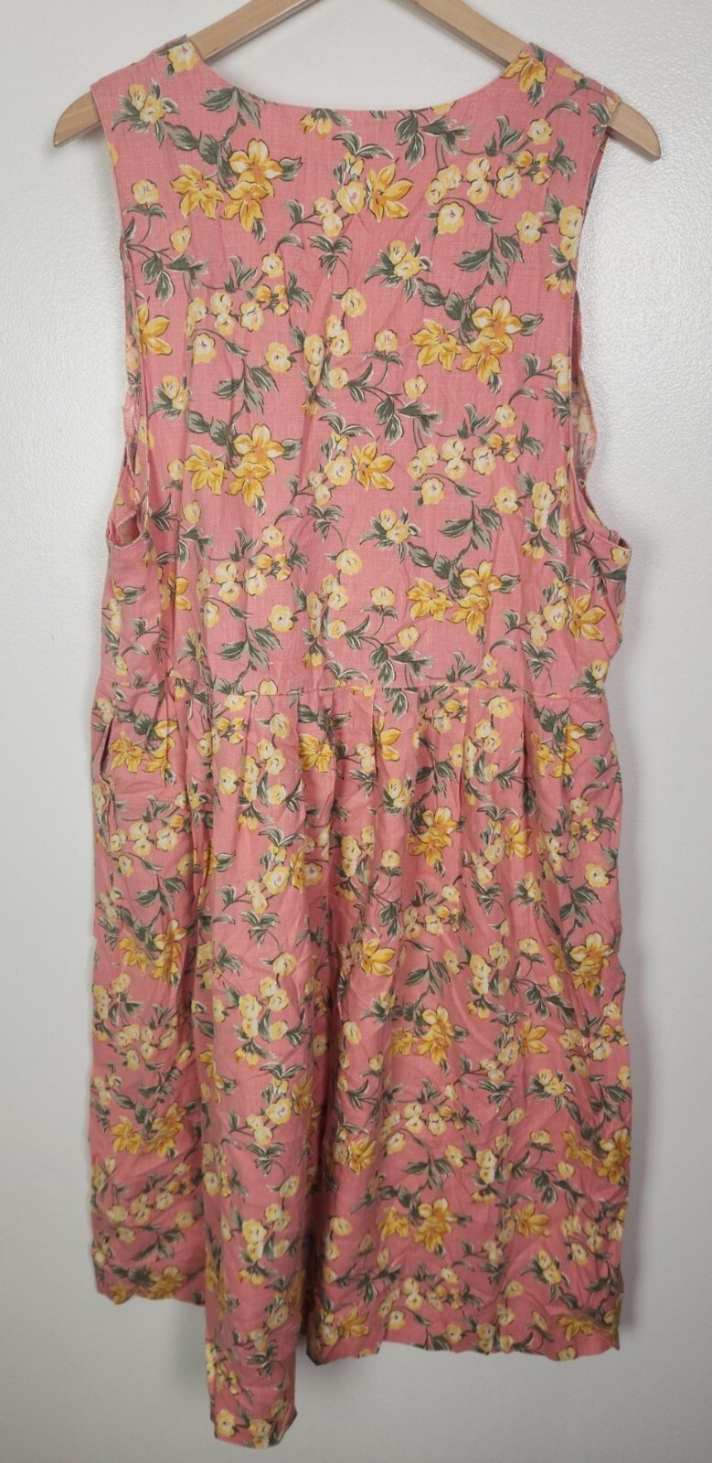 Bryn Connelly Women’s Sz. P12 Floral Tank Midi Linen Blend Dress