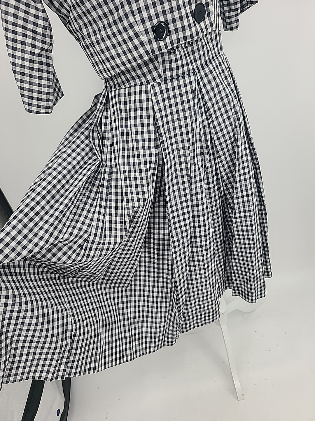 Vintage Deadstock Henry Rosenfeld Black & White Checkered Dress With Jacket