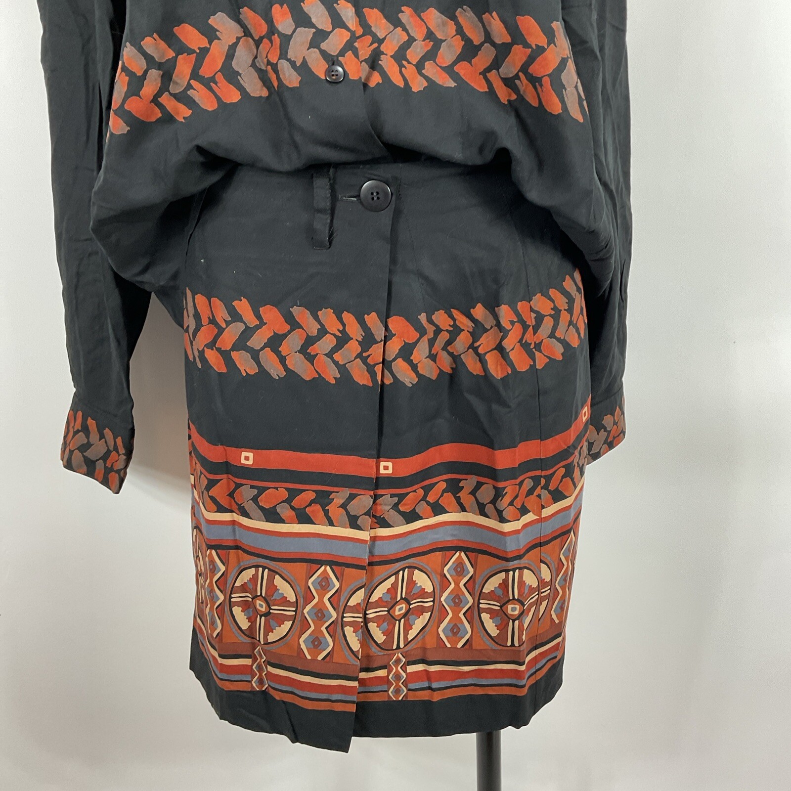 Vintage Bentley Arbuckle Wrap Skirt-8 Jacket-12 Suit Set Western Southwest 2pc