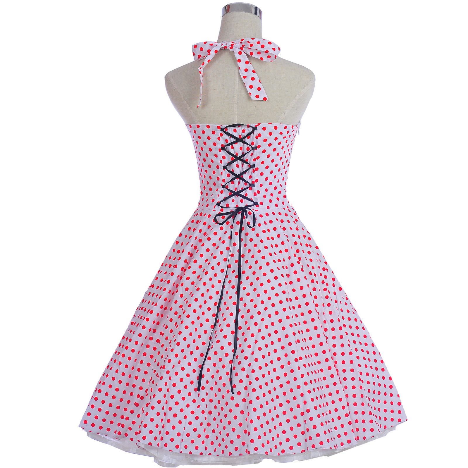 40s 50s Style Vintage Retro Party Rockabilly Dress Polka dot Festival Dresses