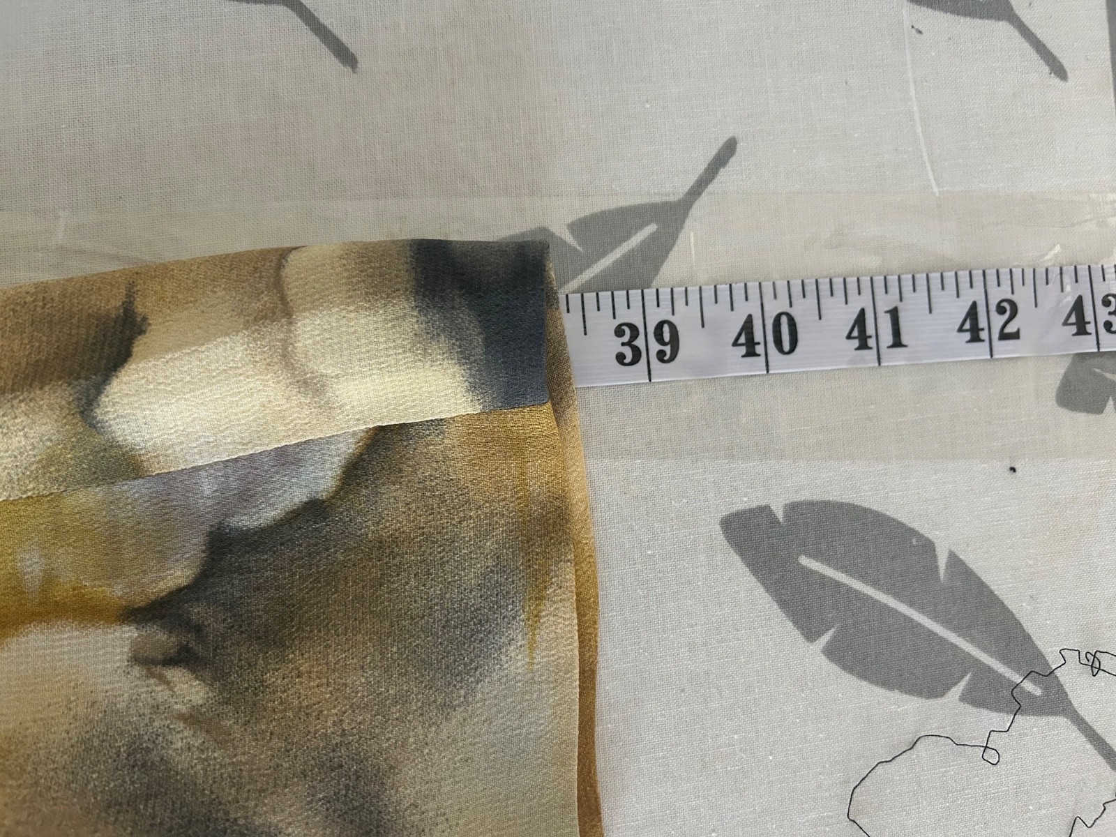 Simon Chang VTG Abstract Watercolour Large Floral Print Midi Maxi Skirt 10 boho