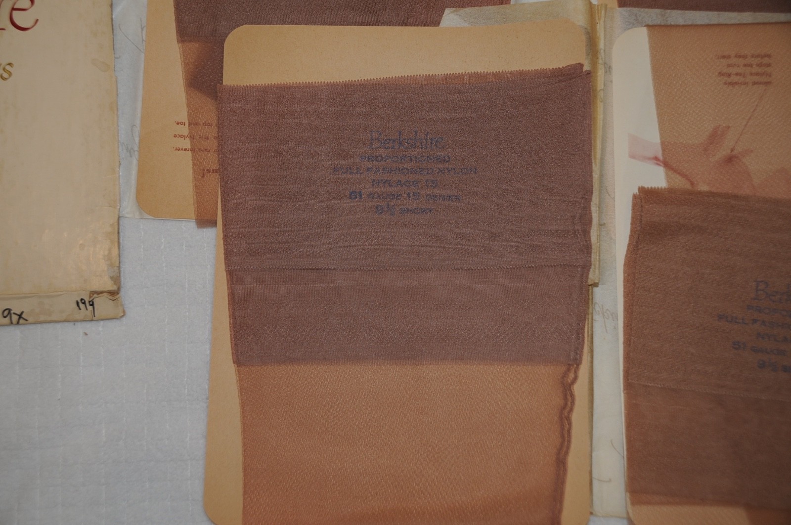 Vintage Berkshire Fully Fashioned Stockings Size 9 1/2 Short, 4 Pair