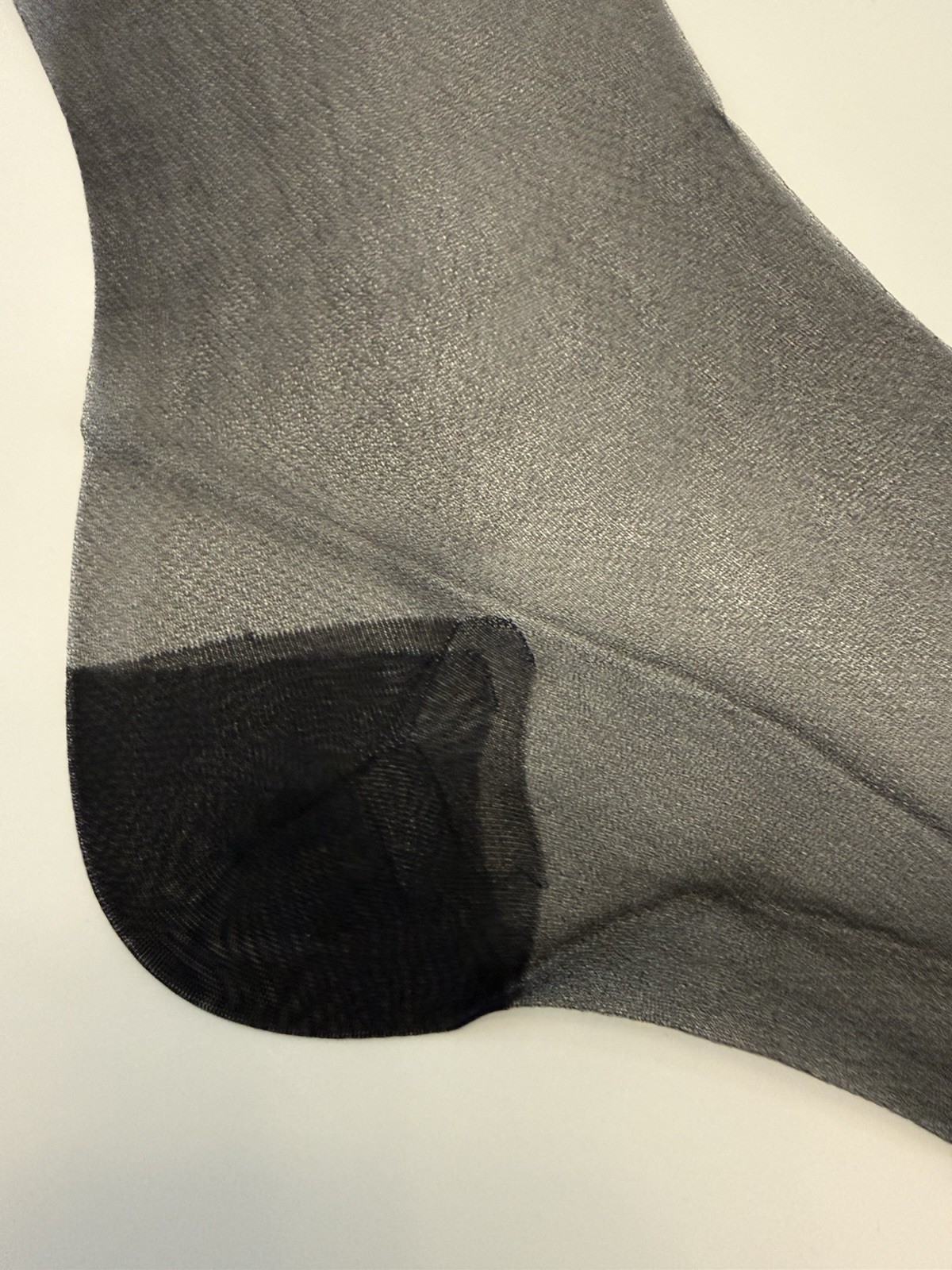 Vintage Seamless Mesh Stockings With Reinforced Heel And Toe 34 Inches Long