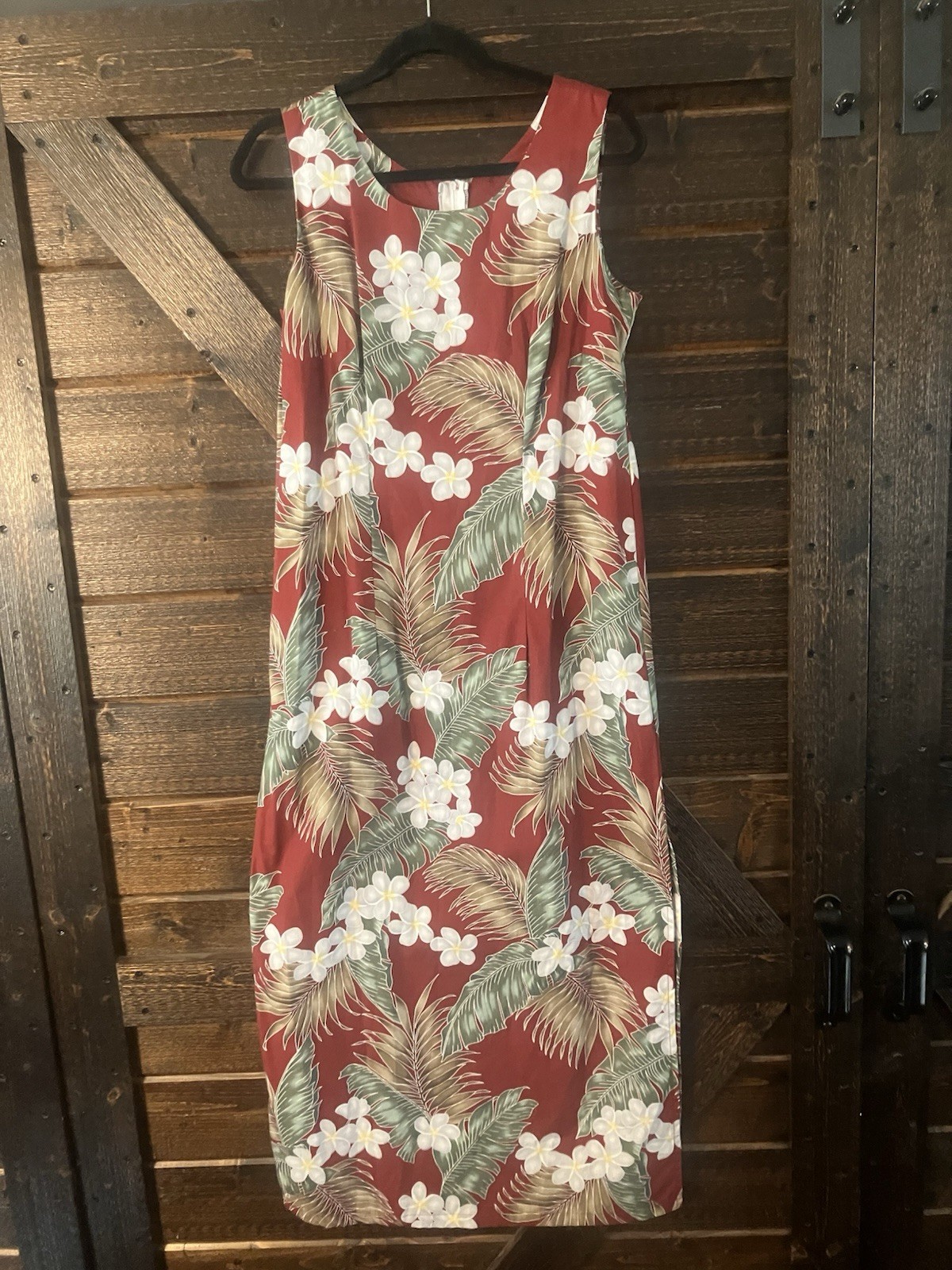 Vintage 90’s Pacific Legend Floral Cotton Sleeveless Woman’s Hawaiian Dress L