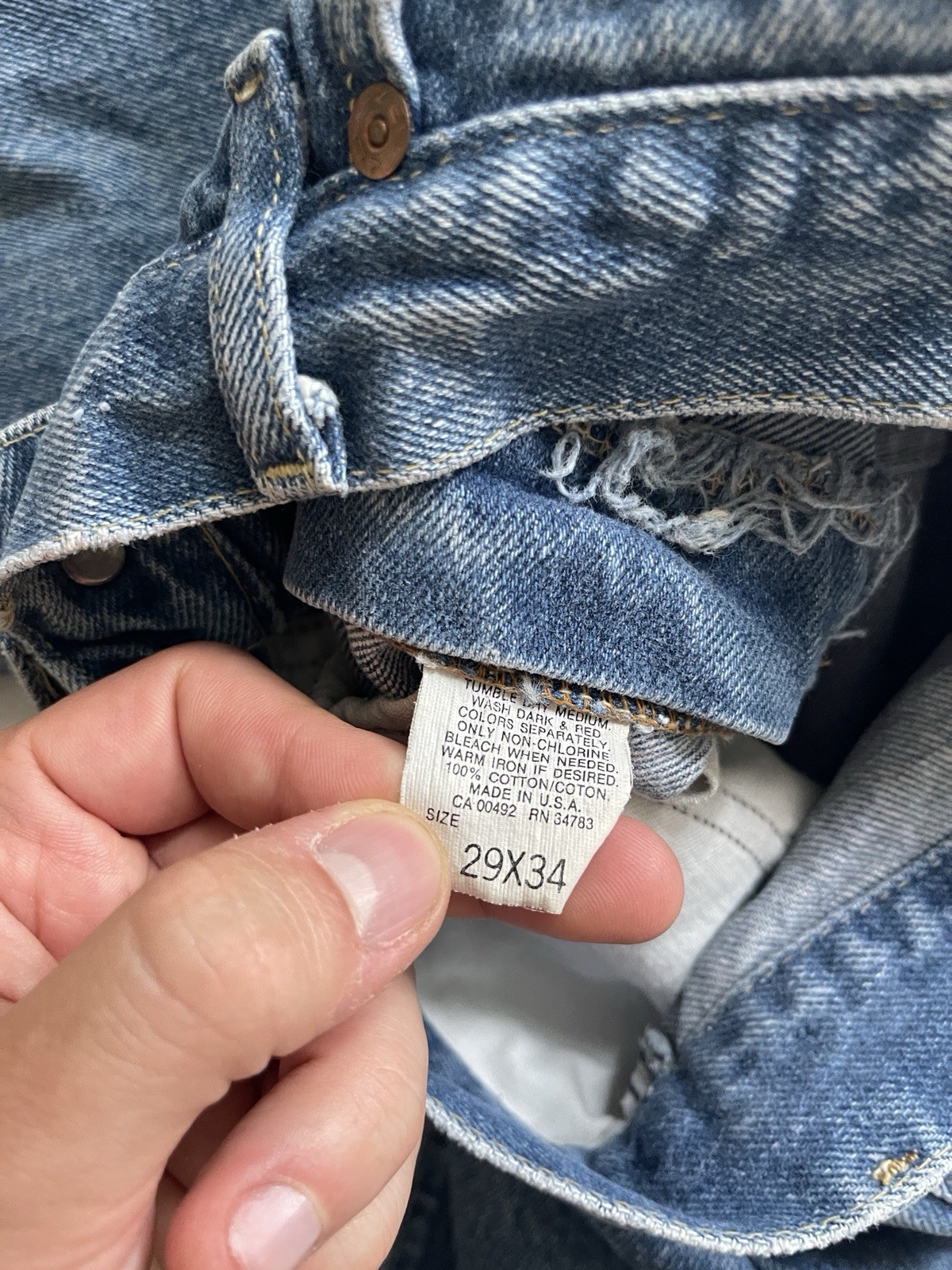 Vintage 70s Lee Riders Jeans 26×32 USA Made Blue Straight Leg Union Western Fade