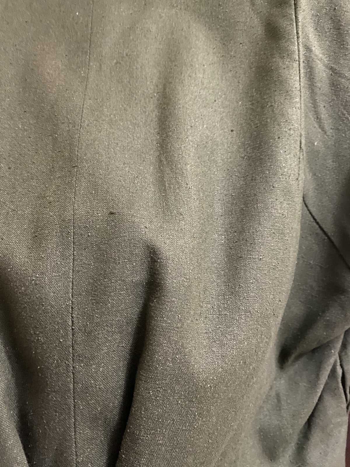 Vintage Outback Red 80s Cropped Blazer Olive Double Breasted 100% Silk Size 10