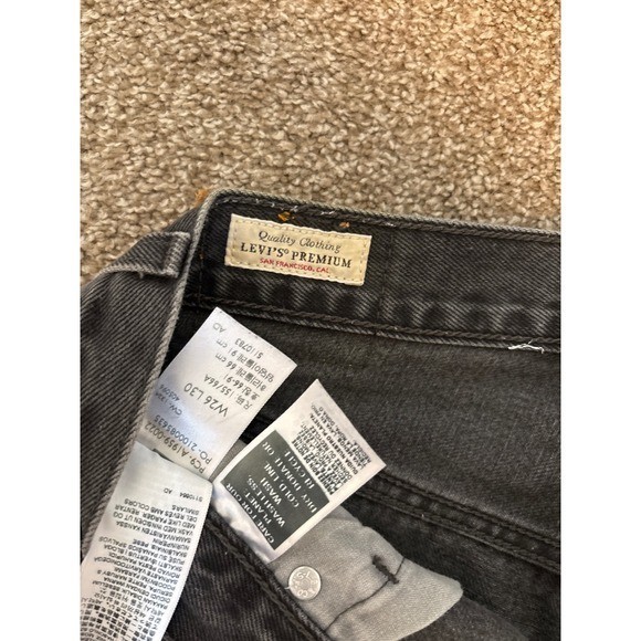 Levi’s 501 90s Jeans Womens W26 L30 Washed Black Excellent Straight High Rise