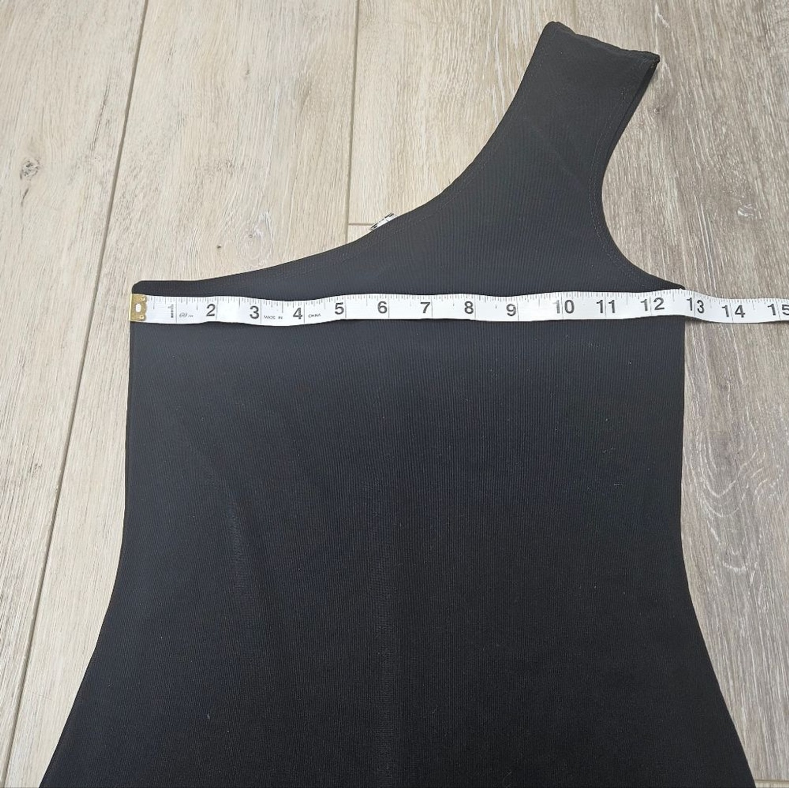 H.O.T. U.S.A. Vintage Y2K Black One Shoulder Mini Dress Ruffle Women’s Small