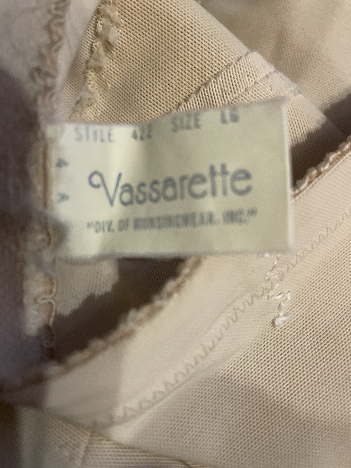 RARE Lg Vtg HOLLYWOOD VASSARETTE Long Leg Girdle 6 Garters Shorts Nylon Lace