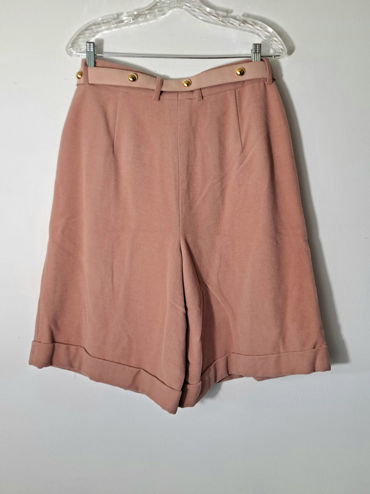 Vtg 1990s Designer Dress Shorts High Waist Sz M 30″ Angora Blend Christa Zahm