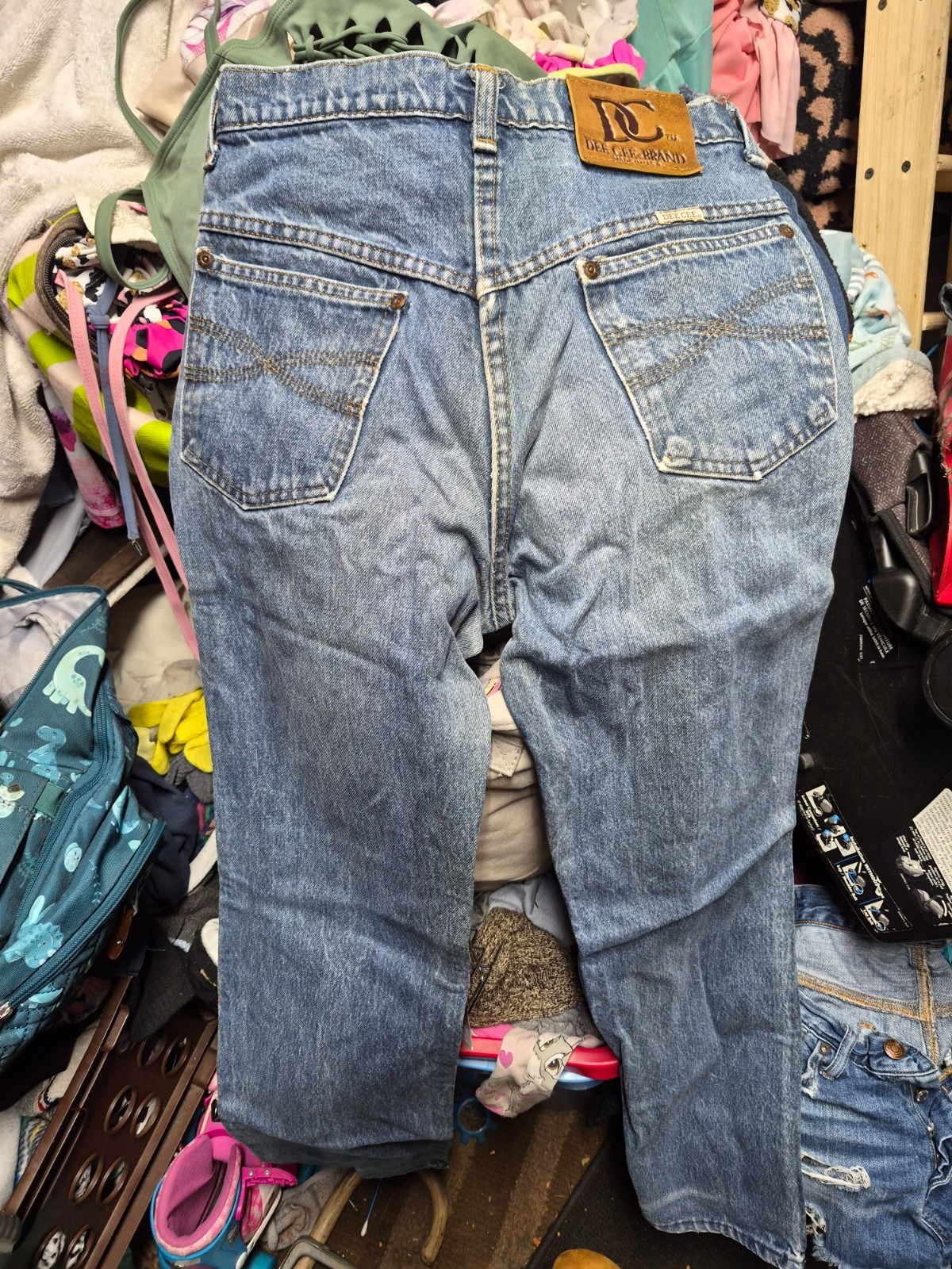 VTG 70s Dee Cee Bootcut Flare Jeans womens 6.5×31 Western Cowboy Rodeo USA