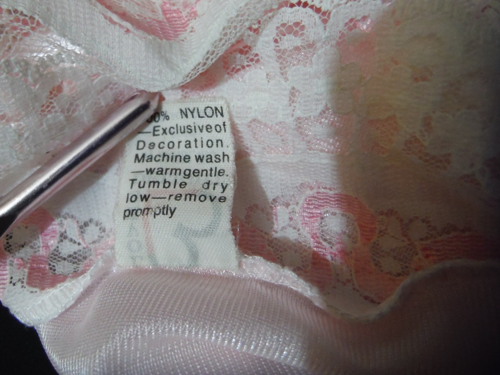 VTG 80’s New LOVES DELIGHT by Randi Strapless Teddy L Pinup Sexy Girly Frilly