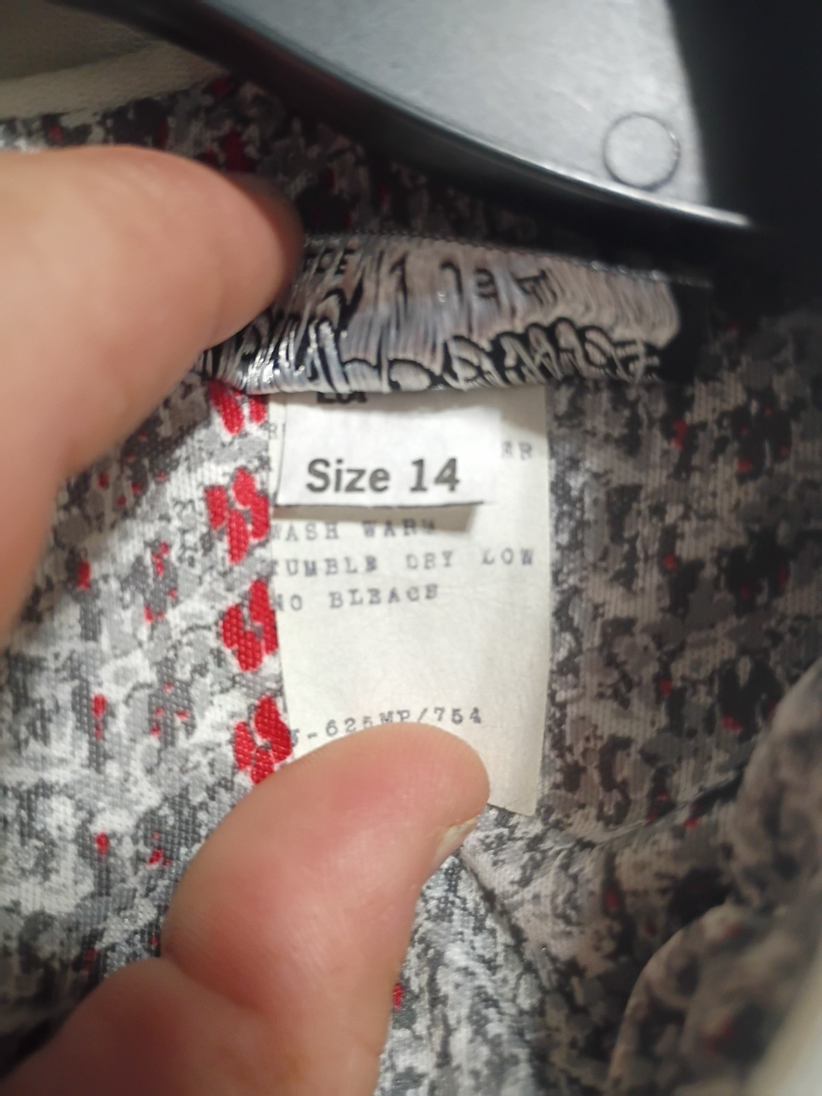 Vintage Jenny Petite 14 Polyester Made In USA Grey And Red