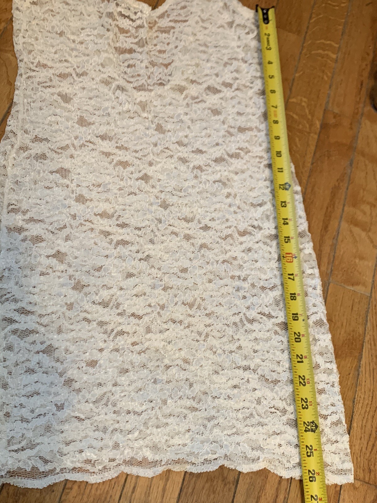 Sexy VTG Beige Gold Label Victoria Secret Sheer Lace Lingerie Nightie Slip M