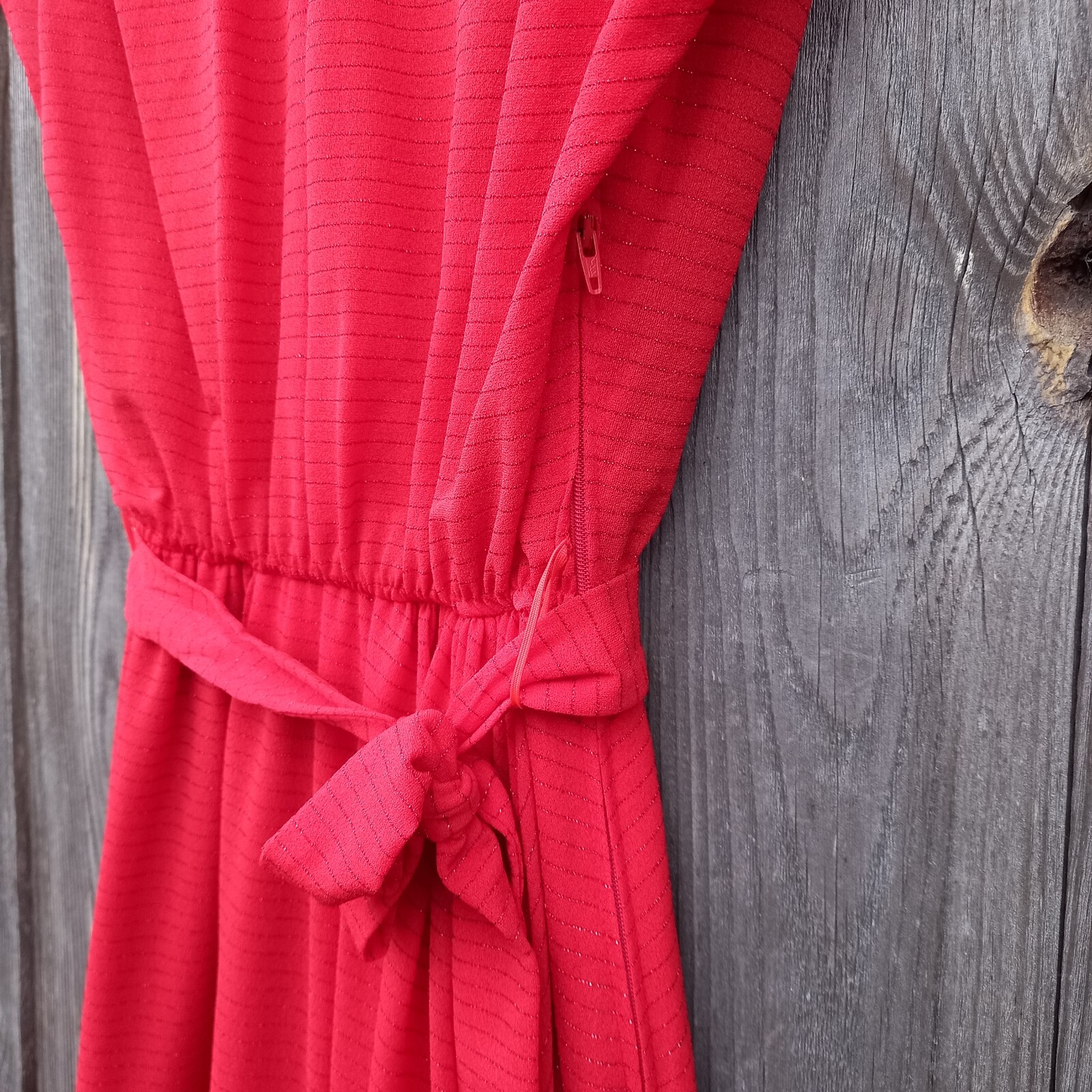 70s Maxi Dress with Lurex Rieger Moden Red Dresses women S Small 1970s Vintage