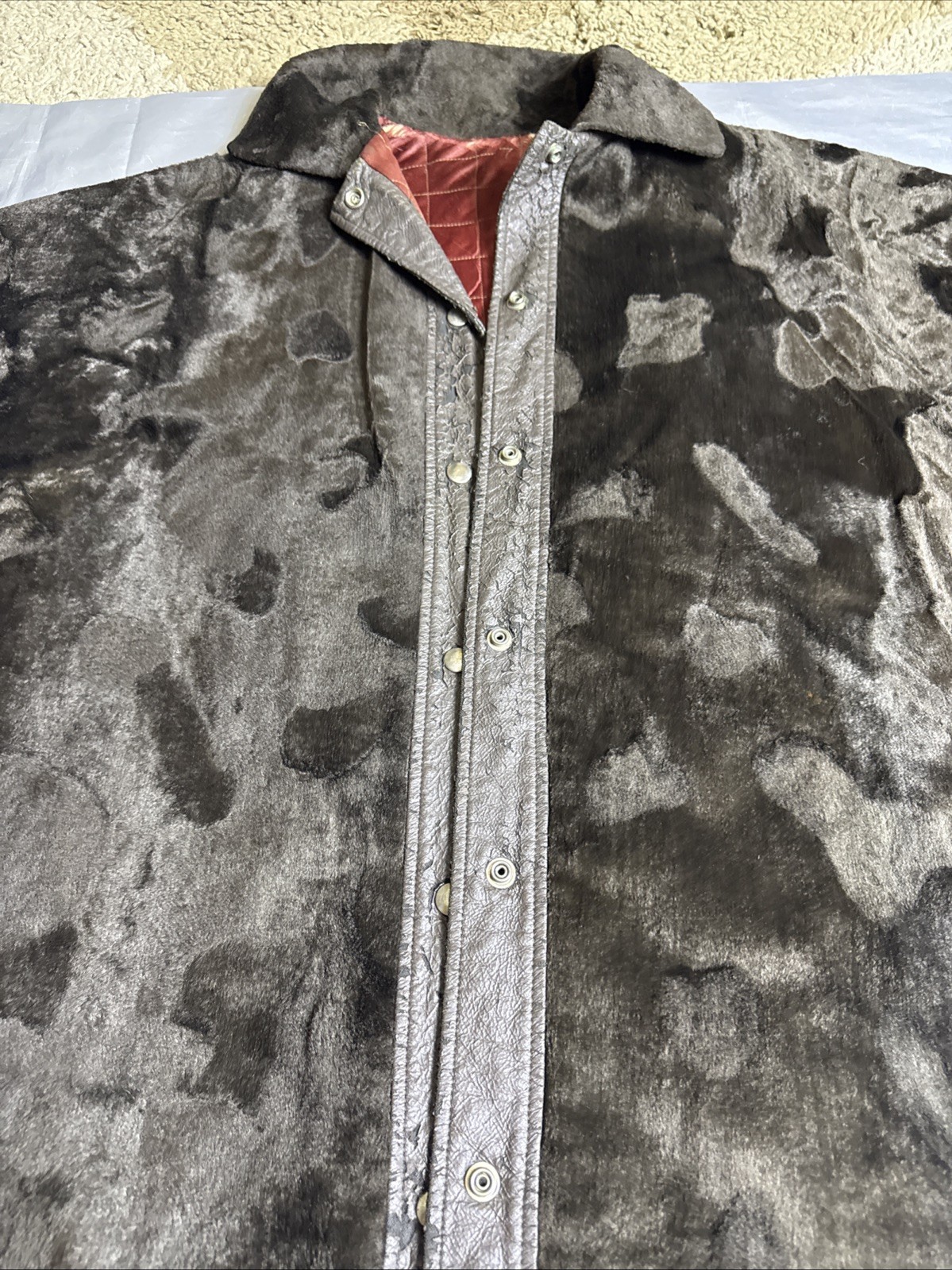 Vintage ILGWU Union Made Fur Poncho Womens Old Hollywood Glam USA Western Rodeo